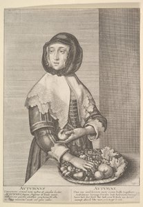 Ősz – Ősz Háromnegyed hosszúságú évszakok, 1641. alkotó: Wenceslaus Hollar