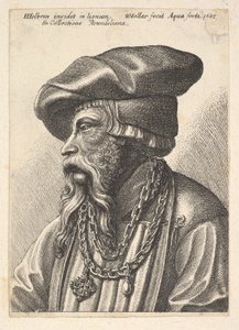 Szakállas férfi láncos nyaklánccal, 1647. alkotó: Wenceslaus Hollar