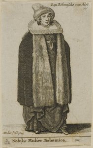 Bohém nemesasszony alkotó: Wenceslaus Hollar