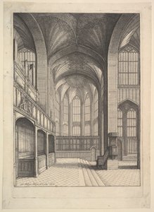 Bray kápolnája a windsori Szent György-kápolnában (Elias Ashmole „The Institution, Laws & Ceremonies of the most Noble Order of the Garter” című művéből, London, 1672) alkotó: Wenceslaus Hollar