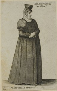 Berni polgár felesége alkotó: Wenceslaus Hollar