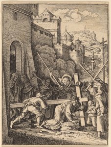 A kereszt hordozása alkotó: Wenceslaus Hollar