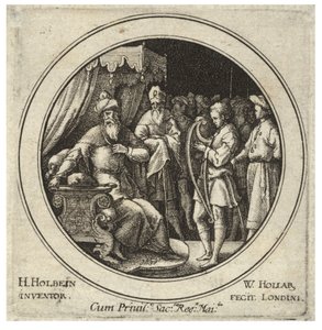 Dávid Saul előtt. 2. állapot alkotó: Wenceslaus Hollar