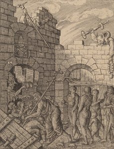Leszállás a pokolba. alkotó: Wenceslaus Hollar