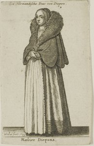Dieppe nő alkotó: Wenceslaus Hollar