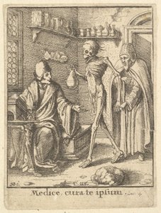 Doktor, a haláltáncból, 1651. alkotó: Wenceslaus Hollar
