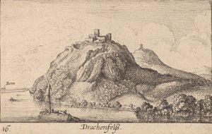 Drachenfels, 1635. alkotó: Wenceslaus Hollar
