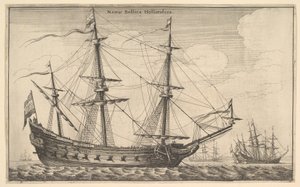 Holland hadihajó, 1647. alkotó: Wenceslaus Hollar