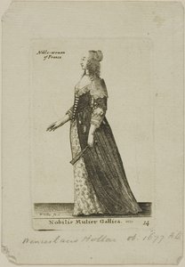 Francia nemesasszony alkotó: Wenceslaus Hollar