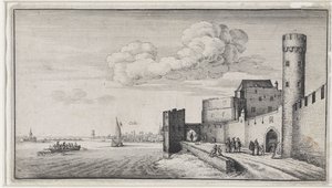 Köln városfalainak látképe alkotó: Wenceslaus Hollar