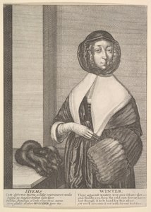 Hyems – tél Háromnegyed hosszúságú évszakok, 1641. alkotó: Wenceslaus Hollar