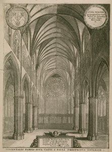 A londoni Szent Pál-székesegyház belseje alkotó: Wenceslaus Hollar
