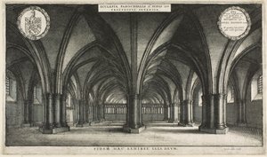 A Szent Pál kripta belseje (Szent Hit kripta) alkotó: Wenceslaus Hollar