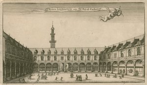 A londoni királyi tőzsde belseje alkotó: Wenceslaus Hollar