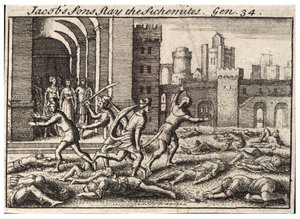 Jákob fiai megölték a Sikemitákat. 2. állapot alkotó: Wenceslaus Hollar