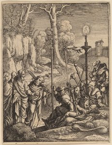 Jézus szembeszáll megrontóival alkotó: Wenceslaus Hollar