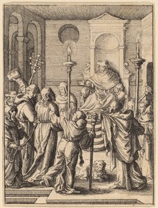 Jézus Anna előtt alkotó: Wenceslaus Hollar