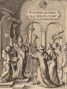 Jézus Kajafás előtt. alkotó: Wenceslaus Hollar