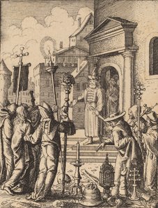Jézus Pilátus előtt. alkotó: Wenceslaus Hollar