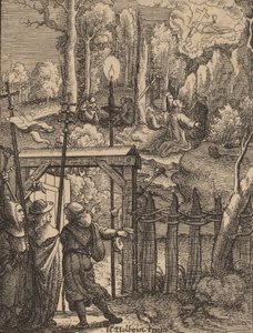 Jézus az Olajfák hegyén. alkotó: Wenceslaus Hollar