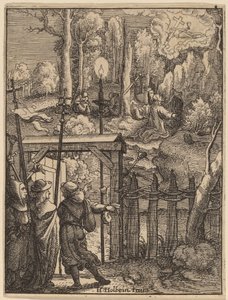 Jézus az Olajfák hegyén alkotó: Wenceslaus Hollar