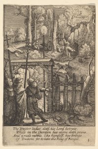 Jézus az Olajfák hegyén, 1625-77. alkotó: Wenceslaus Hollar