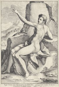 Keresztelő János a sivatagban alkotó: Wenceslaus Hollar