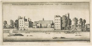Lambeth-palota a folyó felől alkotó: Wenceslaus Hollar