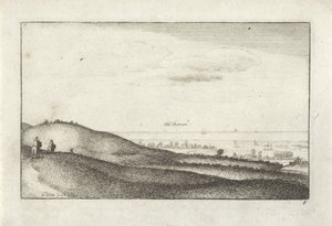 Táj, kilátással Shorehamre alkotó: Wenceslaus Hollar