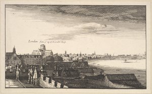 London az Arundel-házból, másolat, 17. század. alkotó: Wenceslaus Hollar