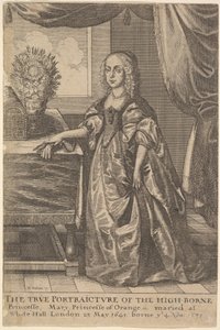 Mária, Orange hercegnője, 1625-77. alkotó: Wenceslaus Hollar