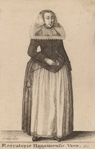 Hanauiensis kereskedő felesége. alkotó: Wenceslaus Hollar