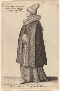 A prágai kereskedő felesége alkotó: Wenceslaus Hollar