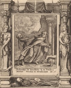 Szerzetes, 1651. alkotó: Wenceslaus Hollar