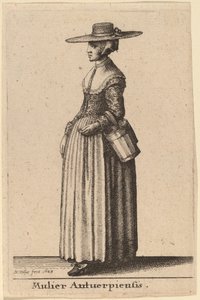 Az antwerpeni nő alkotó: Wenceslaus Hollar