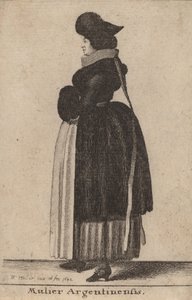 Az argentin nő, 1642 alkotó: Wenceslaus Hollar
