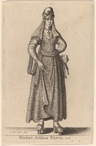 Egy török ​​udvari nő alkotó: Wenceslaus Hollar