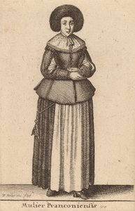 A francia nő, 1643 alkotó: Wenceslaus Hollar
