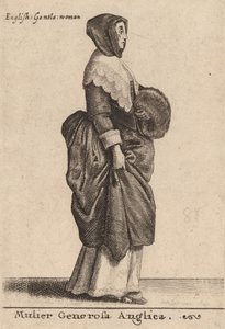 Az angol nemes nő, 1642 alkotó: Wenceslaus Hollar