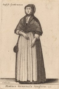 Az angol nemes nő, 1643 alkotó: Wenceslaus Hollar