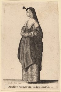 A nagylelkű kölni nő alkotó: Wenceslaus Hollar