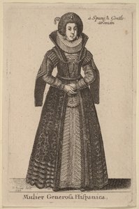 Spanyol nemes hölgy alkotó: Wenceslaus Hollar