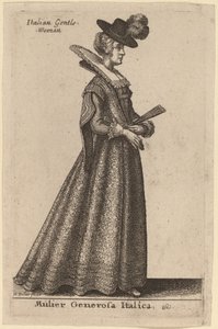Nagylelkű olasz nő alkotó: Wenceslaus Hollar