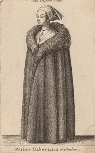 Ír vagy ír nő, 1649 alkotó: Wenceslaus Hollar