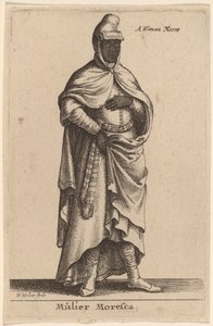 Mulier Moresca alkotó: Wenceslaus Hollar