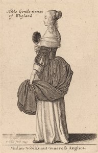 Az angol nemes nő, 1643 alkotó: Wenceslaus Hollar