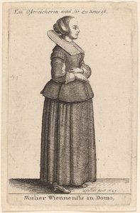 A bécsi nő a házban alkotó: Wenceslaus Hollar