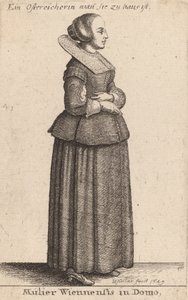 A bécsi asszony a házban, 1649 alkotó: Wenceslaus Hollar