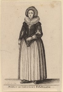 Egy nő az alsó Palainatusból alkotó: Wenceslaus Hollar
