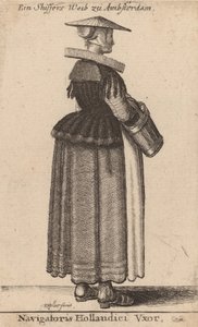 A holland böngésző felesége. alkotó: Wenceslaus Hollar